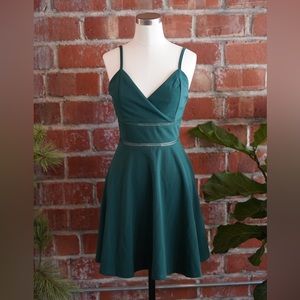 Emerald Green Cut Out Dress